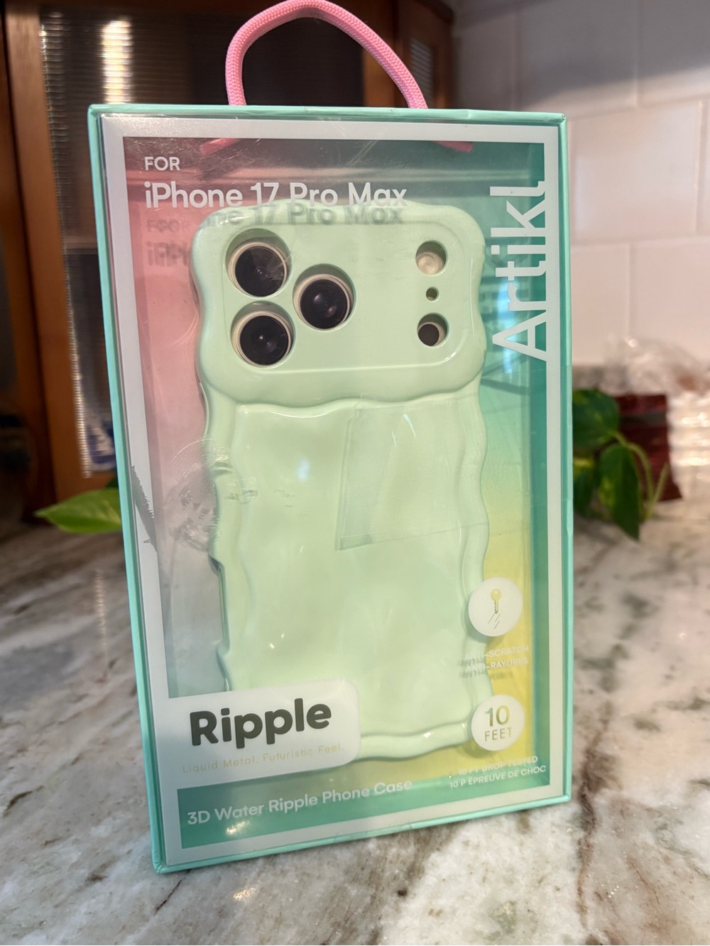 Artikl Ripple 3D Water Ripple iPhone 17 Pro Max Case - Light Green NWT
